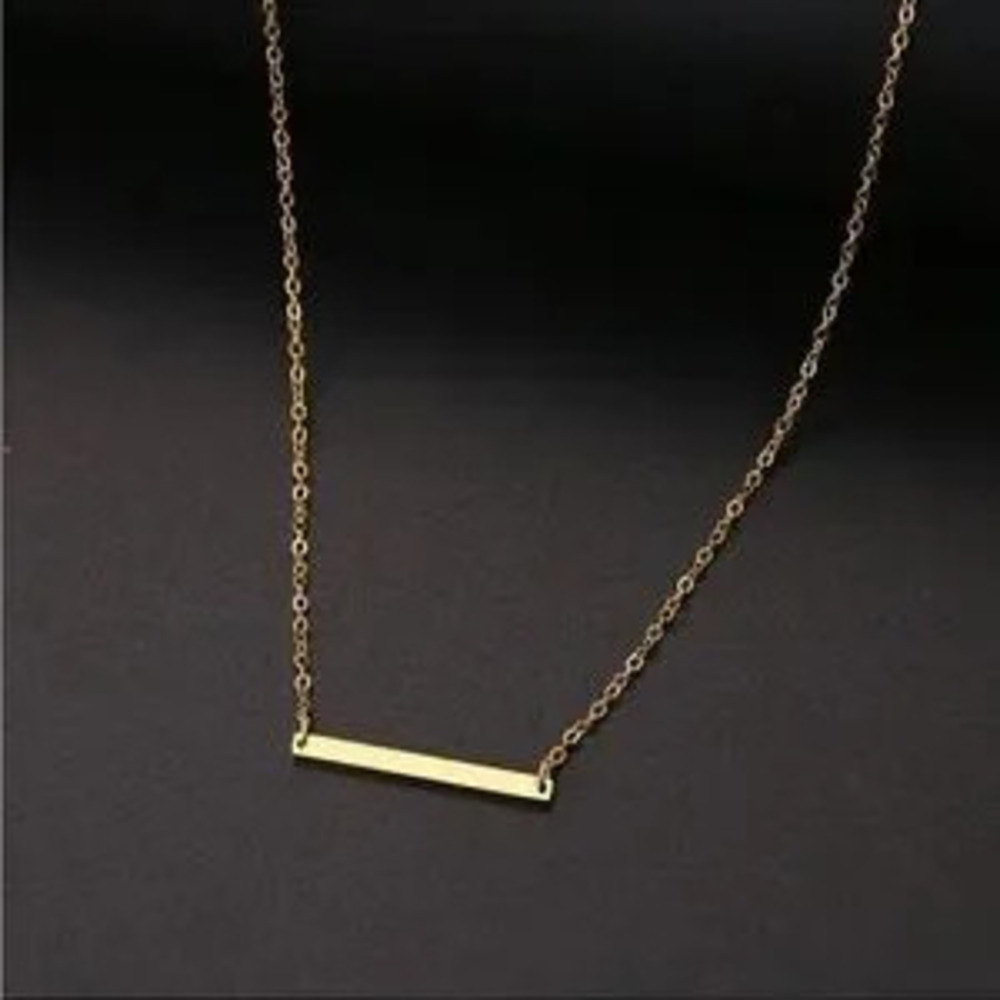 Gold Filled Bar Necklace